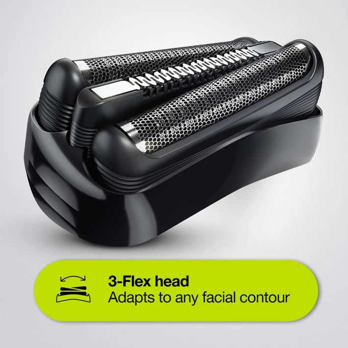 Braun Series 3 300s shaver with 3 flexible blades, black